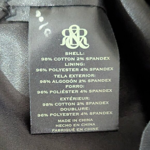 Rock & Republic Rosalie Bandage Buckle Skirt Cynical Black 0 - Picture 9 of 11